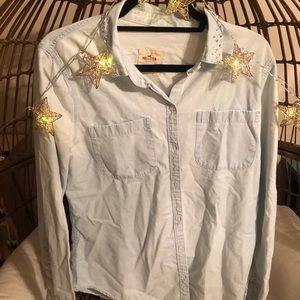 chambray button down